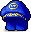 Fine Blue Hanbok Hat