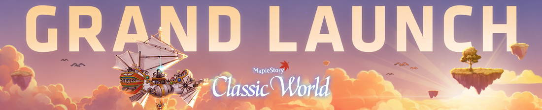 Grand Launch airship over Classic World